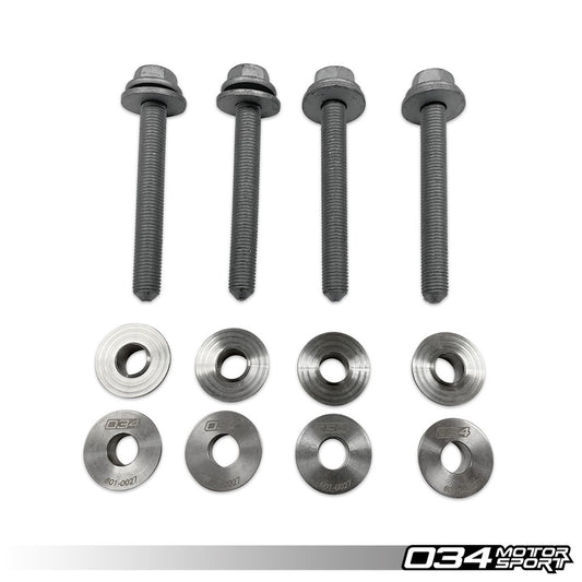 034Motorsport Stainless Steel Subframe Locking Collar Upgrade Kit - MQB Models