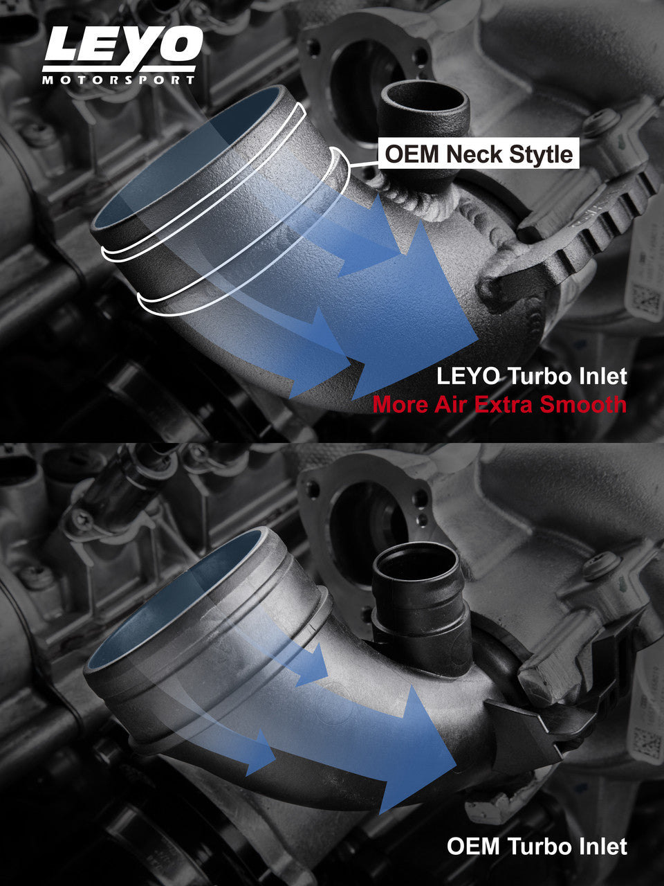 Leyo Motorsport Hi-Flow Turbo Inlet Elbow- EA888 Gen3