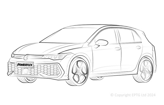 Powerflex - Golf MK8 GTI 2WD Multi-Link (2020 -) (Road Series)